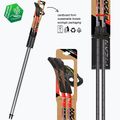 Nordic walking poles Fizan Carbon Pro Impulse red 3
