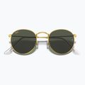 Sunglasses Ray-Ban Round Metal gold/green g-15 3
