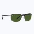 Sunglasses Ray-Ban Rb3671 Polarized+ Lenses black silver/dark green polarized+