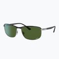 Sunglasses Ray-Ban Rb3671 Polarized+ Lenses black silver/dark green polarized+ 4