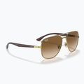 Sunglasses Ray-Ban RB3683 arista gold/brown 4