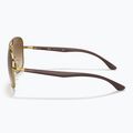 Sunglasses Ray-Ban RB3683 arista gold/brown 7