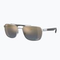 Sunglasses Ray-Ban RB3701 Polarized+ Lenses silver/blue gold polarized+ 4