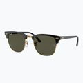 Sunglasses Ray-Ban Clubmaster Classic black/gold/green g-15 4