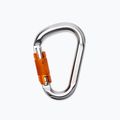 Climbing Technology Hms Snappy Cf Twist Lock carabiner L4600006 silver-orange 2C46000ZPE 2