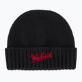 Men's winter hat Woolrich Merino Wool Logo Beanie black