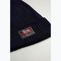 Men's winter hat Woolrich Legacy Patch Beanie melton blue 3