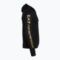 Men's EA7 Emporio Armani Train Logo Series Hoodie Extended Logo Coft black/gold logo sweatshirt 8