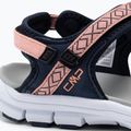 CMP women's Almaak navy blue and orange trekking sandals 38Q9946/27NL 7