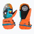 Level Animal children's ski gloves orange