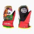 Level Animal pk rainbow children's ski gloves
