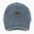 Men's Aeronautica Militare Pigment Treated blue navy baseball cap 2