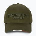 Men's Aeronautica Militare Basic With Metal Eagle military green baseball cap 2