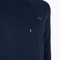 Men's sweatshirt Aeronautica Militare 251FE1985F539 navy blue washed 3