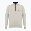 Men's jumper Aeronautica Militare 1/2 Zip stone melange