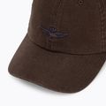 Men's baseball cap Aeronautica Militare HA1245UCT04293 chestnut brown 3
