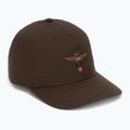 Men's baseball cap Aeronautica Militare HA1246UCT02 chestnut brown