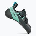 SCARPA Arpia V LV climbing shoe shark aqua 8