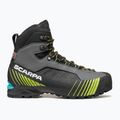 Men's high alpine boots SCARPA Ribelle Lite HD iron gray / lime