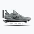 EA7 Emporio Armani Black & White Altura Knit griffin/black shoes 8