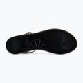 Women's EA7 Emporio Armani Water Sports Jelly Graphic monogram black graphic/black logo sandals 4