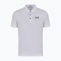 Men's EA7 Emporio Armani Train Visibility white polo shirt