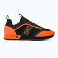 EA7 Emporio Armani Black & White Laces black/orange tiger shoes 2