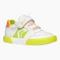 Geox Gisli white/fluo green children's shoes 8