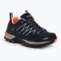 CMP women's trekking boots Rigel Low blue/giada/peach