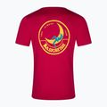 La Sportiva men's Climbing on the Moon fucsia/giallo T-shirt 2