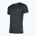 La Sportiva men's Climbing on the Moon carbon/giallo T-shirt
