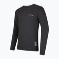 La Sportiva men's Climbing on the Moon carbon/giallo sweatshirt