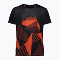 Men's La Sportiva Comp climbing shirt black/cherry tomato