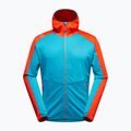 Men's La Sportiva Upendo Hoody tropical blue/ cherry tomato sweatshirt