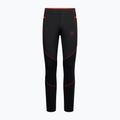 Men's La Sportiva running leggings Primal black/ cherry tomato