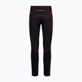 Men's La Sportiva running leggings Primal black/ cherry tomato 2