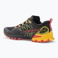 Men's La Sportiva Bushido III GTX black/ yellow running shoe 3