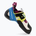 Women's climbing shoes La Sportiva Skwama apple green/cobalt blue 2