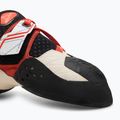 La Sportiva women's climbing shoe Solution white/lily orange 7
