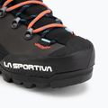 Women's mountaineering boots La Sportiva Aequilibrium LT GTX black/hibiscus 7