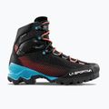 Women's mountaineering boots La Sportiva Aequilibrium ST GTX black/hibiscus 9