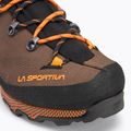 Men's trekking shoes La Sportiva Aequilibrium Trek GTX chocolate/papaya 7