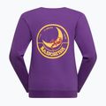 Women's sweatshirt La Sportiva Climbing On The Moon viola/giallo 4
