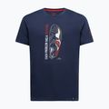 Men's climbing T-shirt La Sportiva Solution night sky/mountain red
