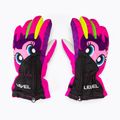 Level Lucky children's ski gloves pink 4146