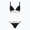 Women's two-piece swimsuit EA7 Emporio Armani Water Sports BW Maxi Logo bianco/nero