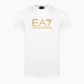 Men's EA7 Emporio Armani Train Gold Label Tee Pima Big Logo white