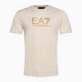 Men's EA7 Emporio Armani Train Gold Label Tee Pima Big Logo rainy day T-shirt