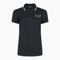 Women's EA7 Emporio Armani Train Core navy blue polo shirt