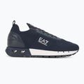 EA7 Emporio Armani Black & White Legacy Knit navy blazer/white shoes 2